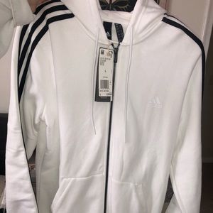 adidas zip up jacket size: L